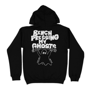 Bench Pressing Hoodie Black